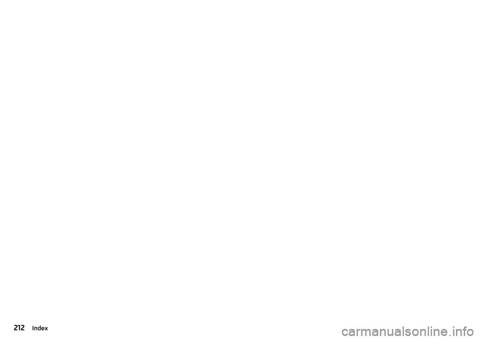 SKODA FABIA 2015 3.G / NJ Owners Manual 212Index 
