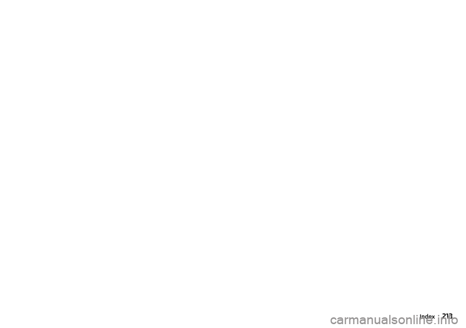SKODA FABIA 2015 3.G / NJ Owners Manual 213Index 