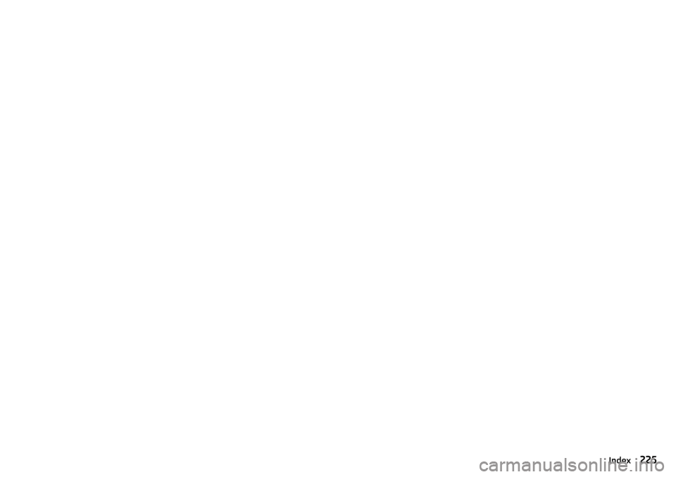 SKODA YETI 2015 1.G / 5L Owners Manual 225Index 