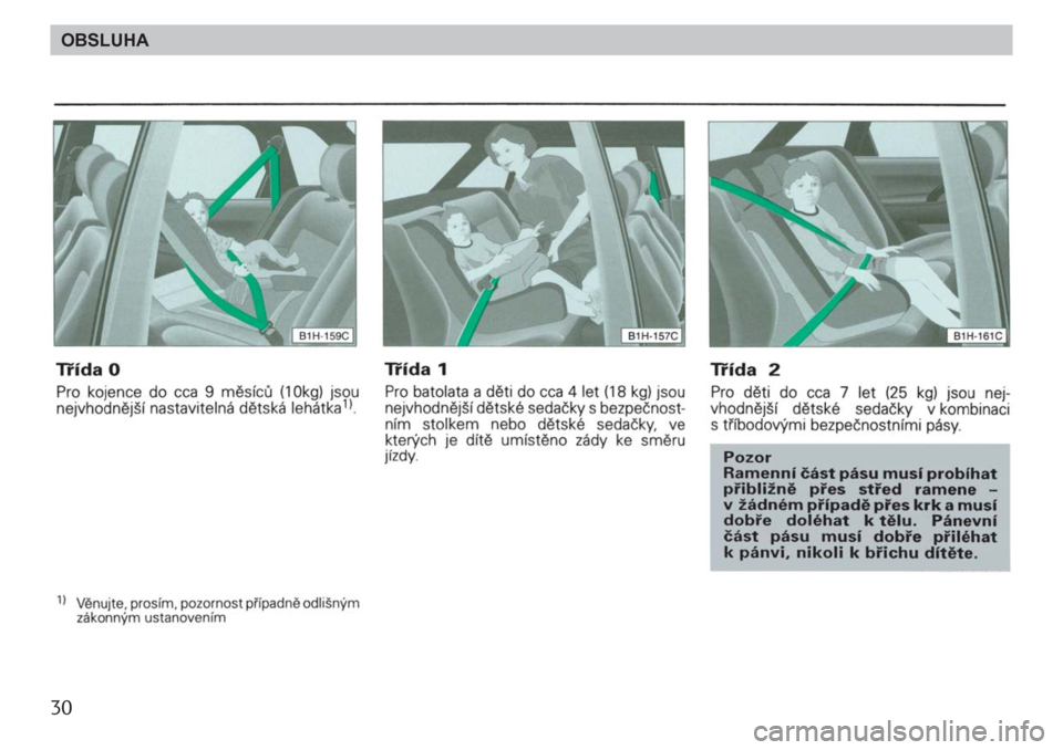 SKODA FELICIA 2000 1.G / (6U1) Owners Manual 30OBSLUHA 