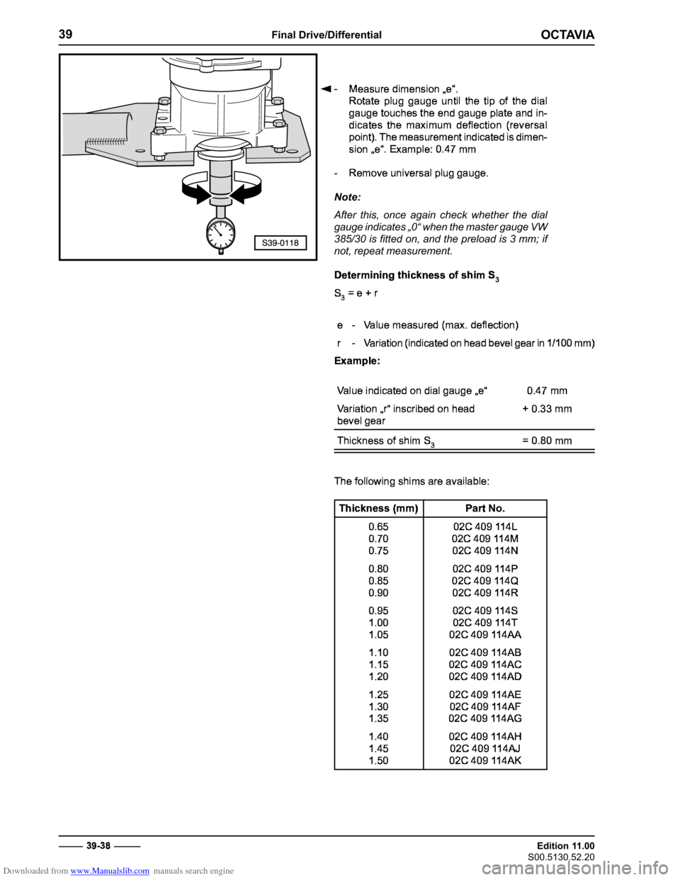SKODA OCTAVIA 2000 1.G / (1U) 02C Gearbox Workshop Manual Downloaded from www.Manualslib.com manuals search engine �������
��������������������������
�������������
��������������
���������������
 
�
� �������������
��
 	
 





 


