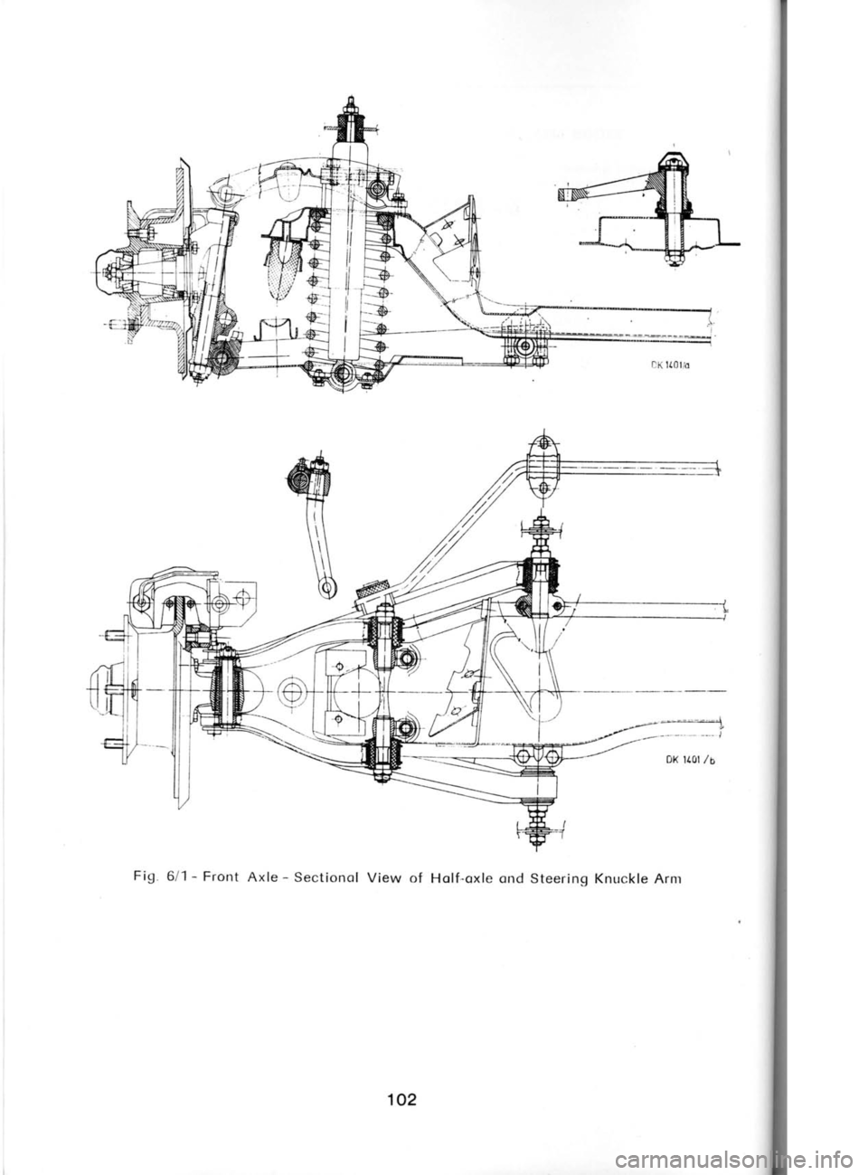 SKODA 120 LSE 1980  Workshop Manual s-l
i-l
S.l
  -r\ --r  ltT-t
,/    \9,
/+
\-  -:
Fig  6/1 - 
Front  Axle - 
Sectionol  View of Holf-oxle ond  Steering Knuckle Arnr
102 TI
den
the
rods
TI
poir
wisl S us1
te  ler
Prev
6.1
Ato -wl
-w