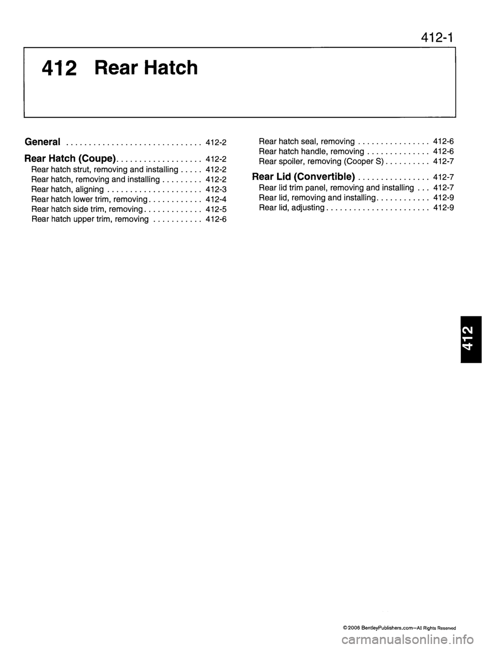 MINI COOPER 2002  Service Repair Manual 
