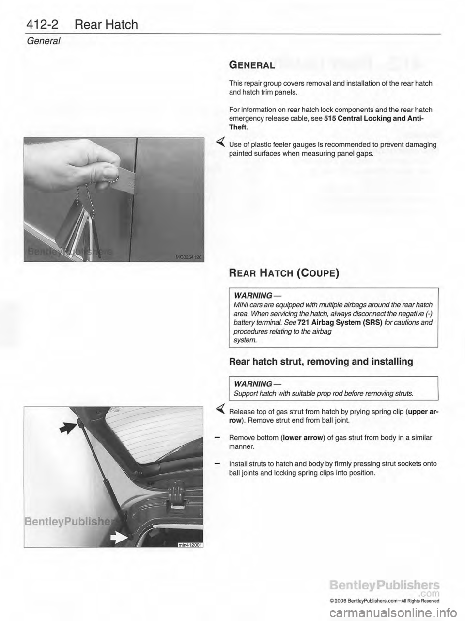 MINI COOPER 2002  Service Repair Manual 