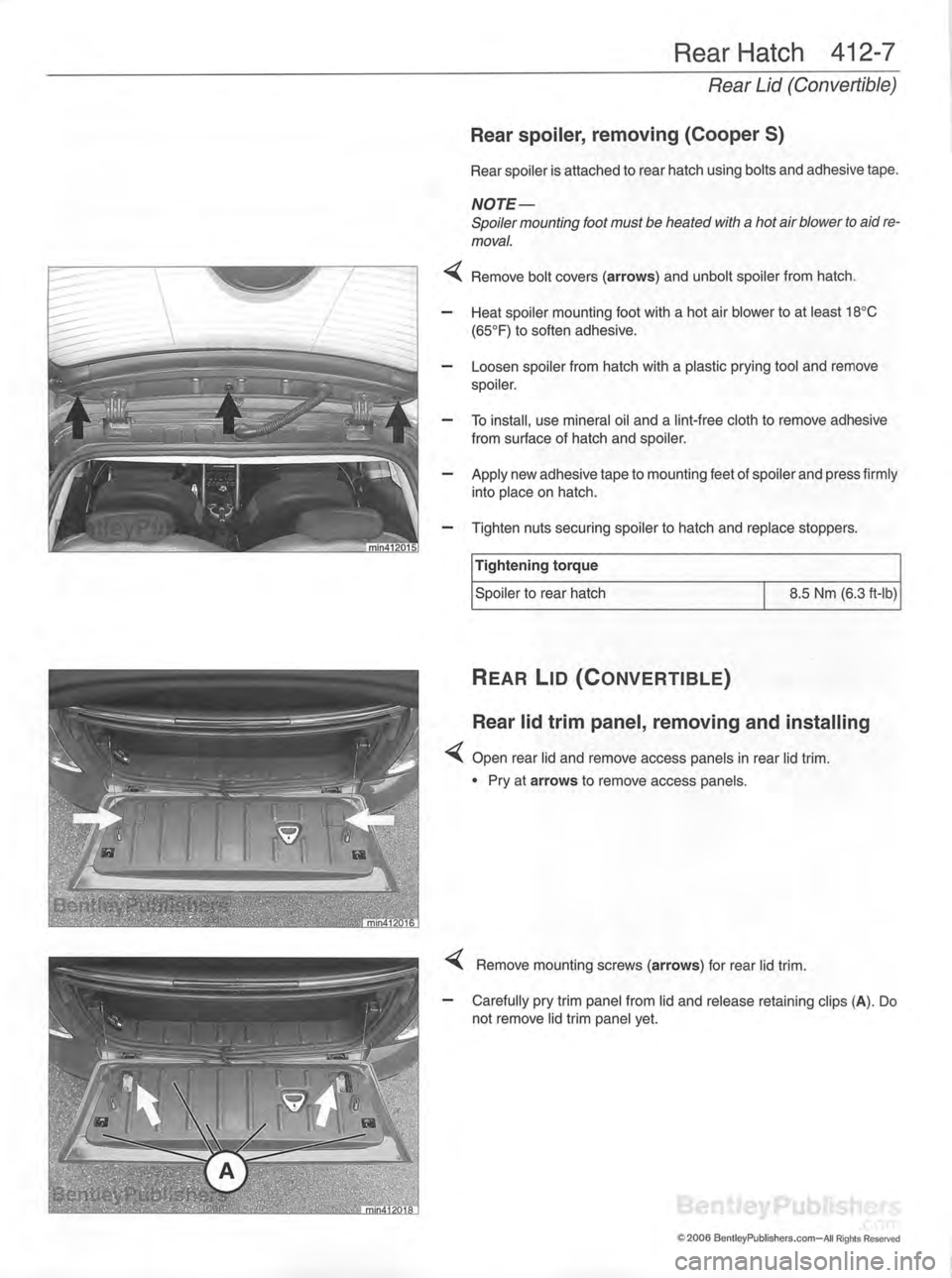 MINI COOPER 2002  Service Repair Manual 