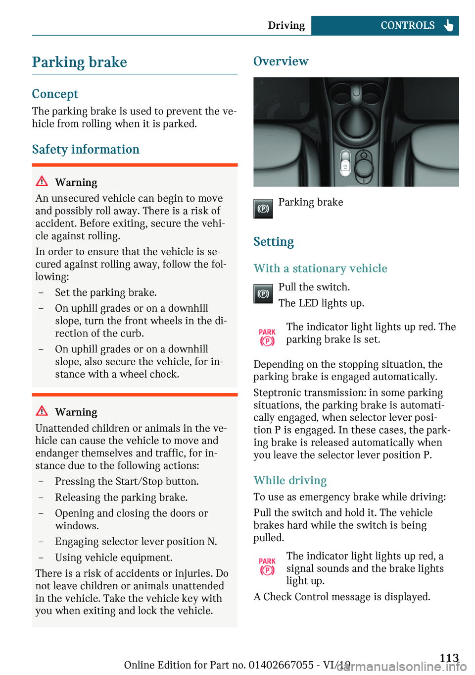 MINI CLUBMAN 2020  Owners Manual �\�