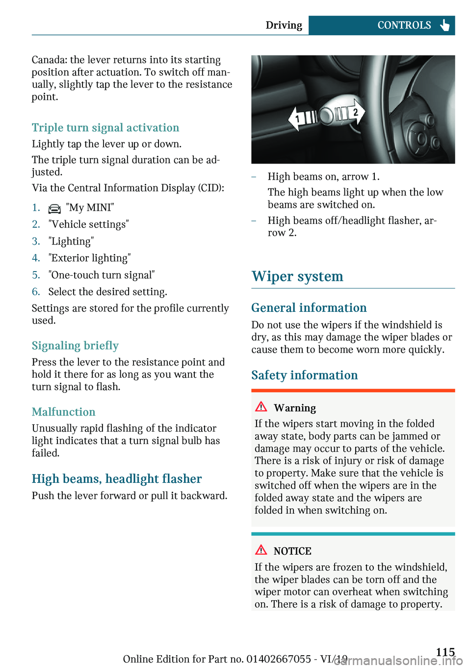 MINI CLUBMAN 2020  Owners Manual �C�
