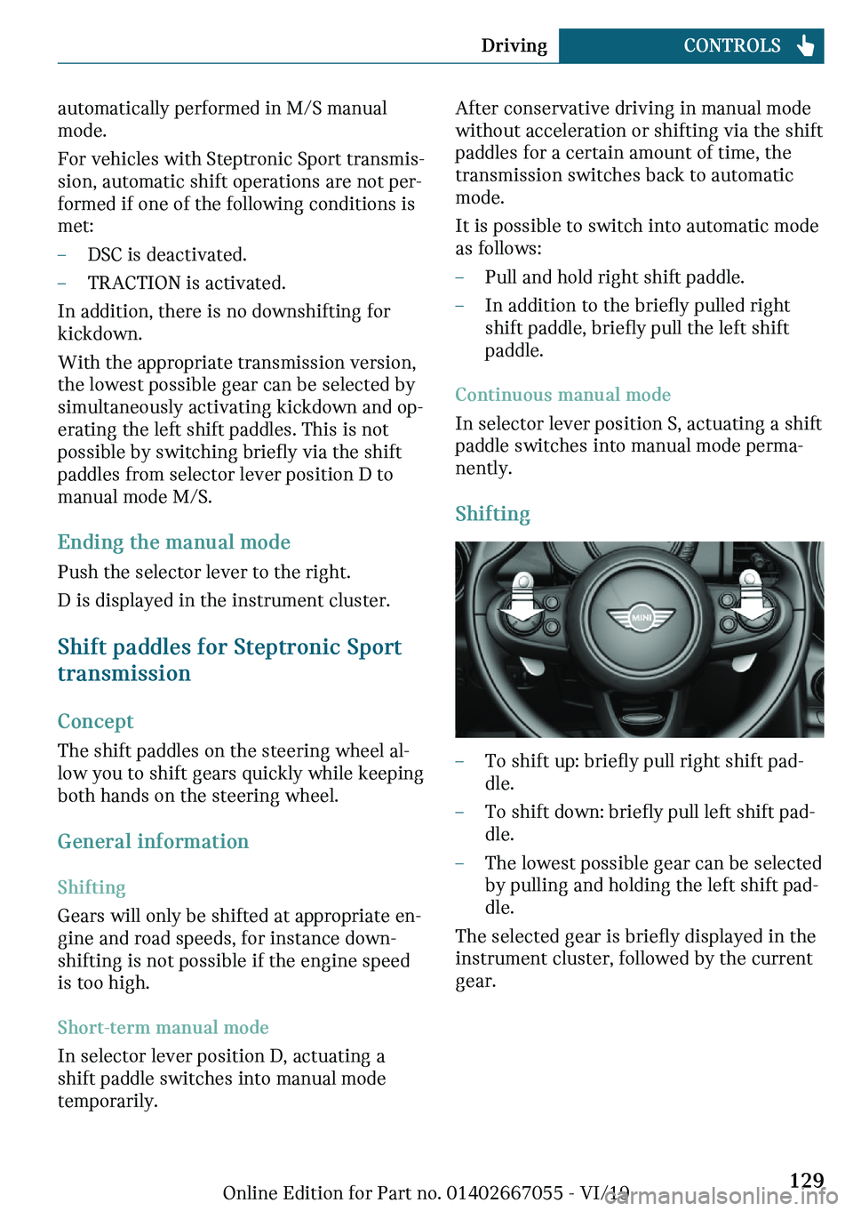 MINI CLUBMAN 2020  Owners Manual �