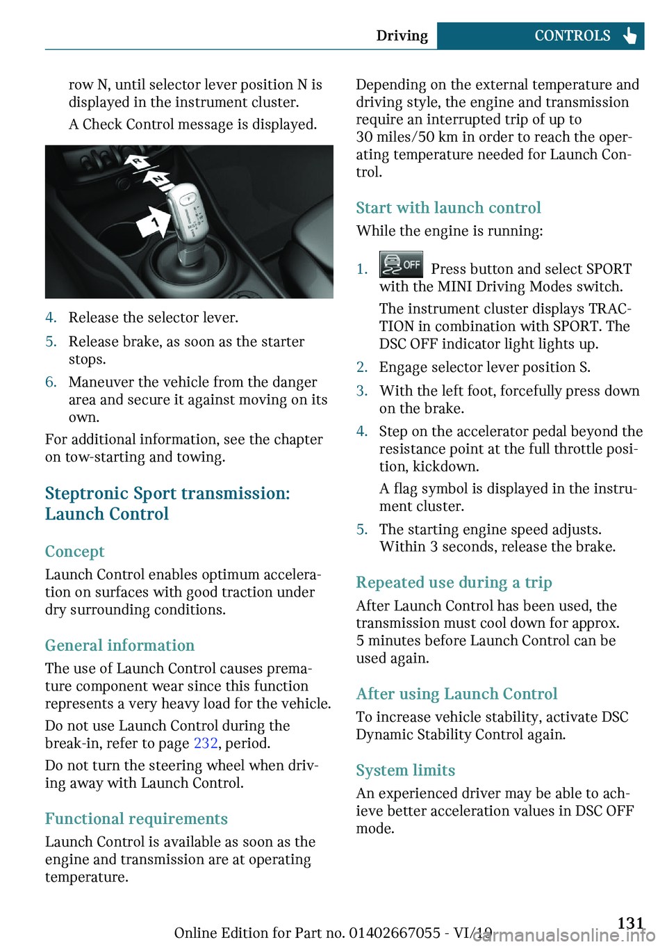 MINI CLUBMAN 2020  Owners Manual �r�