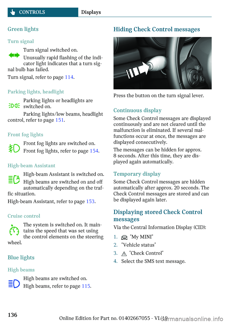 MINI CLUBMAN 2020  Owners Manual �G�r�