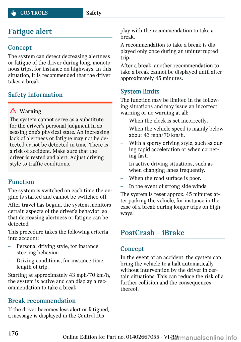 MINI CLUBMAN 2020  Owners Manual �F�