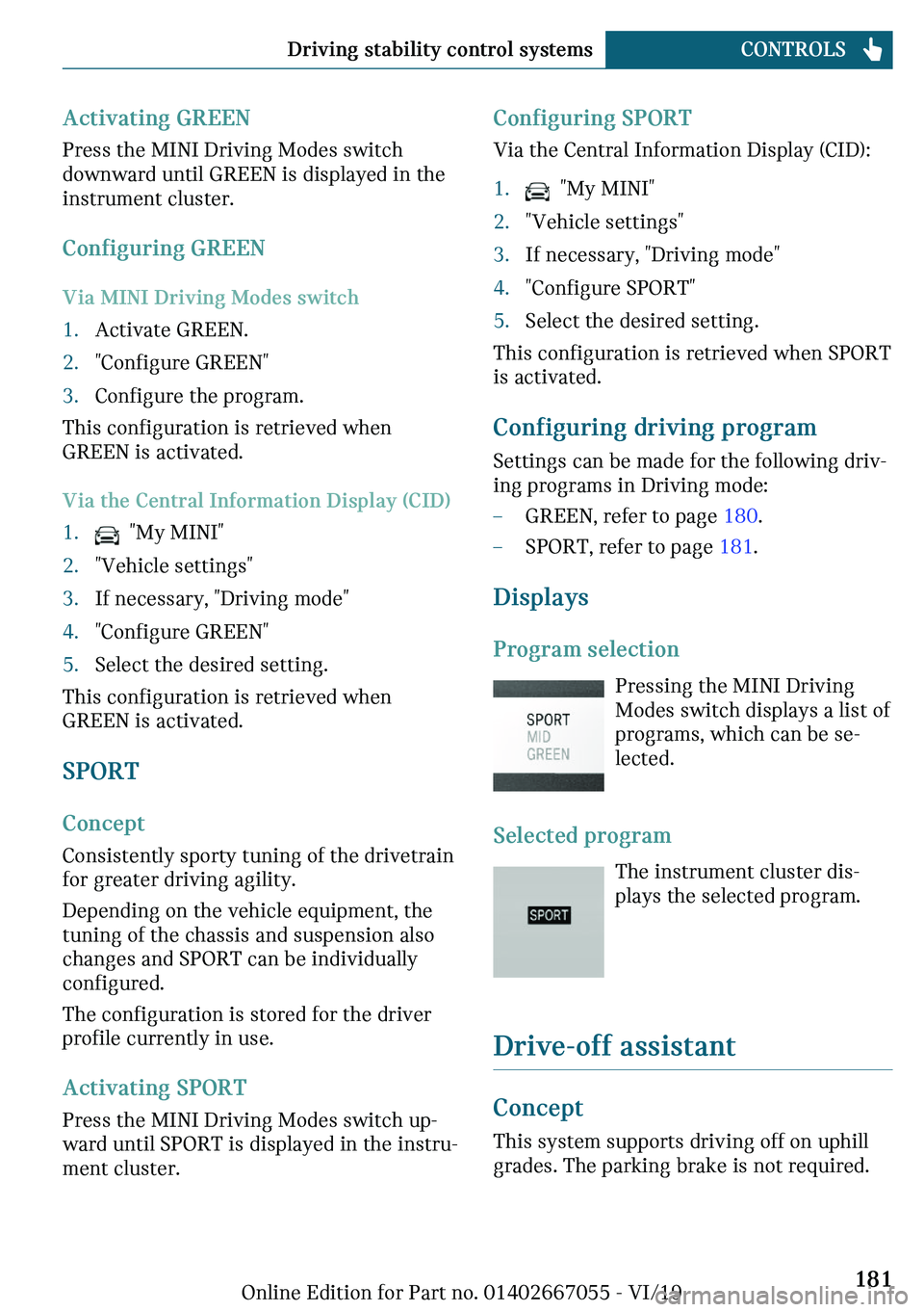 MINI CLUBMAN 2020  Owners Manual ��c�