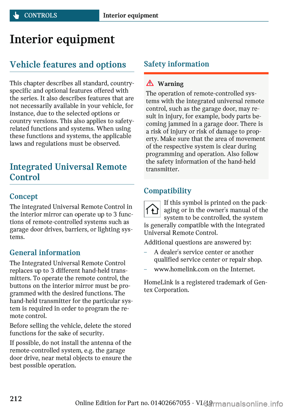 MINI CLUBMAN 2020  Owners Manual �-�n�