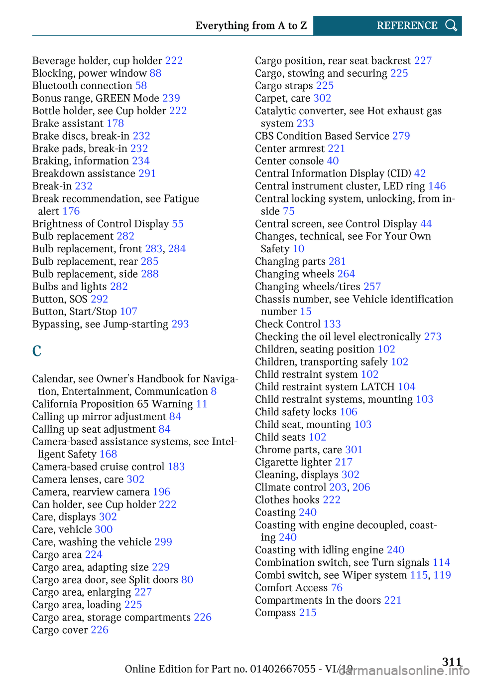 MINI CLUBMAN 2020  Owners Manual �B�