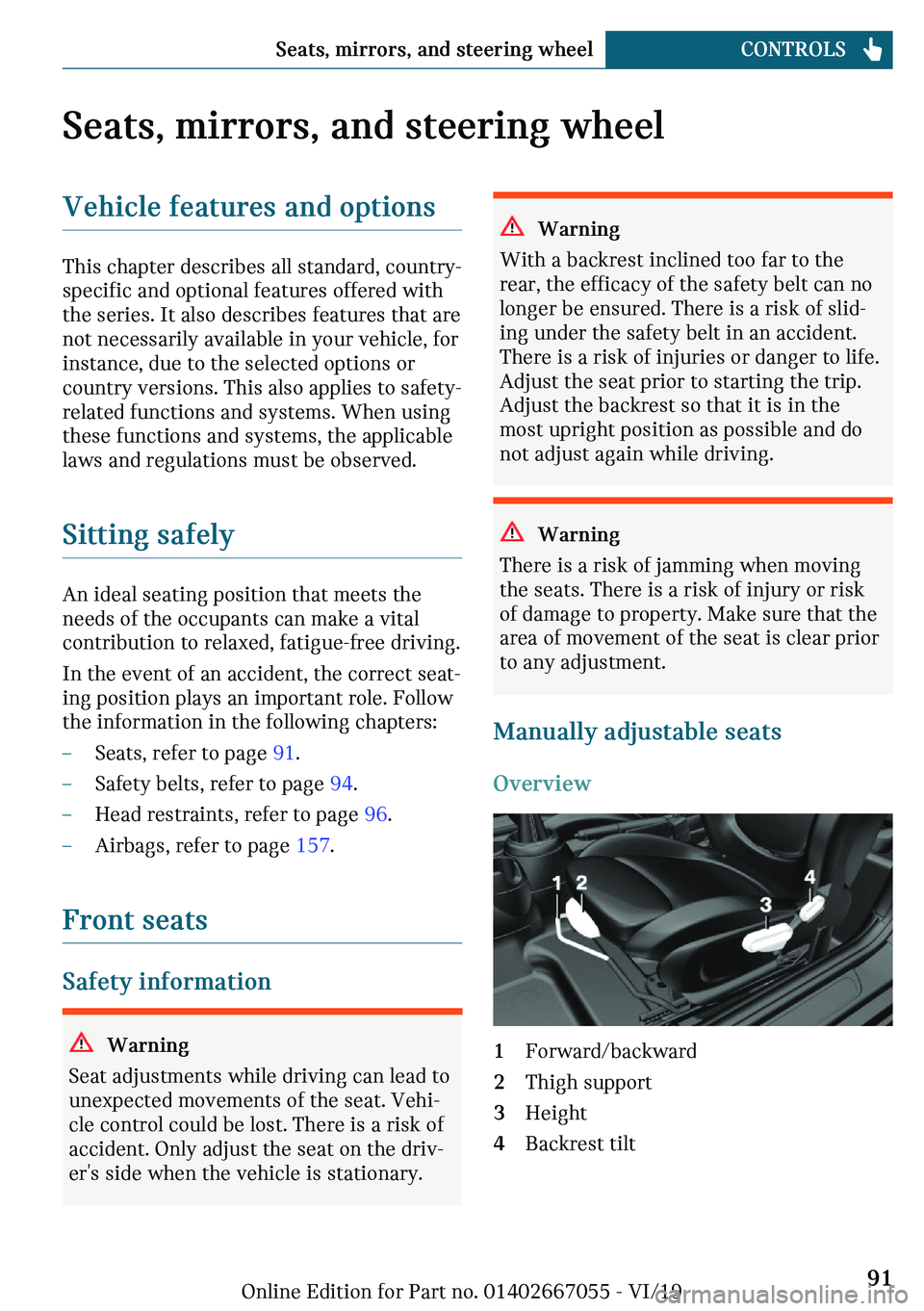 MINI CLUBMAN 2020  Owners Manual �d�