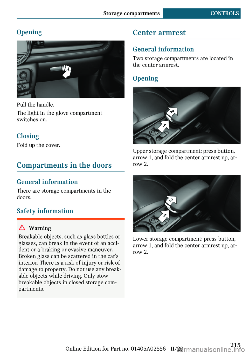 MINI CLUBMAN 2021  Owners Manual �O�