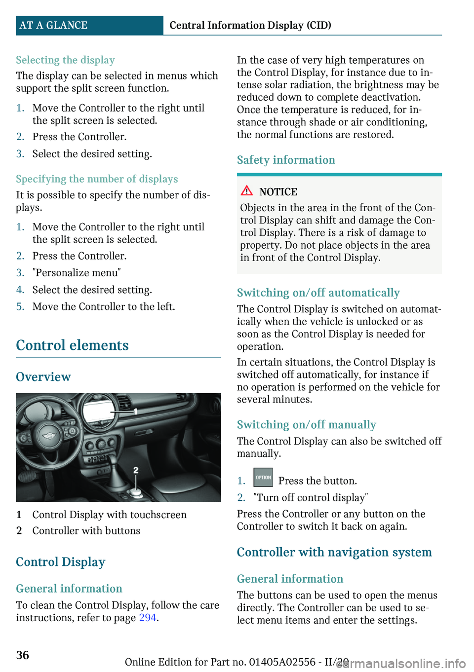 MINI CLUBMAN 2021  Owners Manual �d�