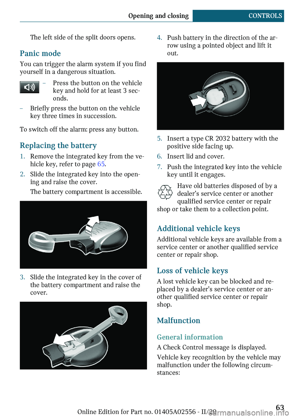 MINI CLUBMAN 2021  Owners Manual �m�