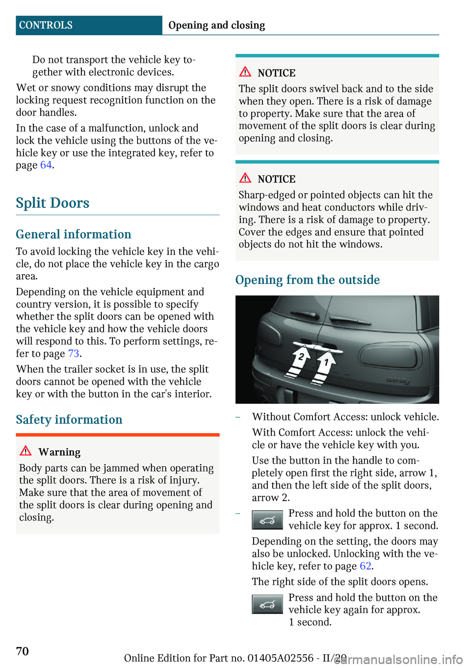MINI CLUBMAN 2021  Owners Manual ��