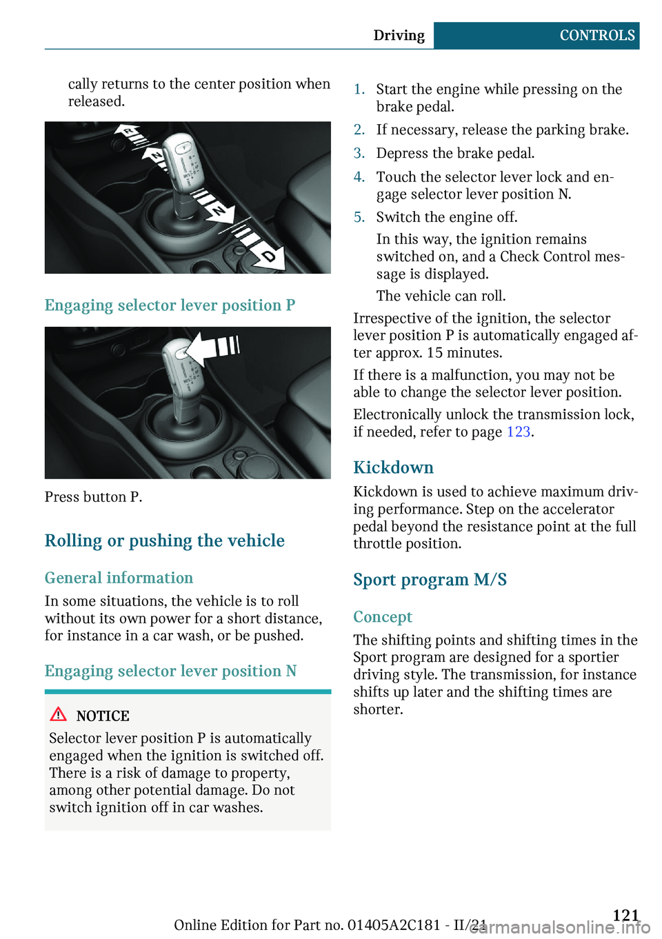 MINI CLUBMAN 2022  Owners Manual �c�
