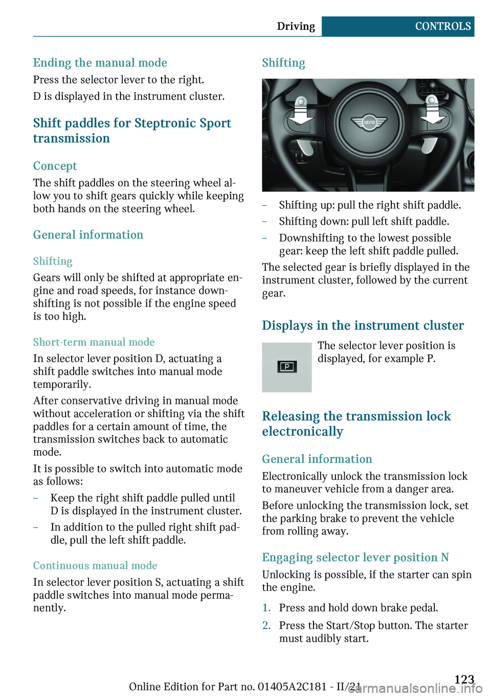 MINI CLUBMAN 2022  Owners Manual ��n�