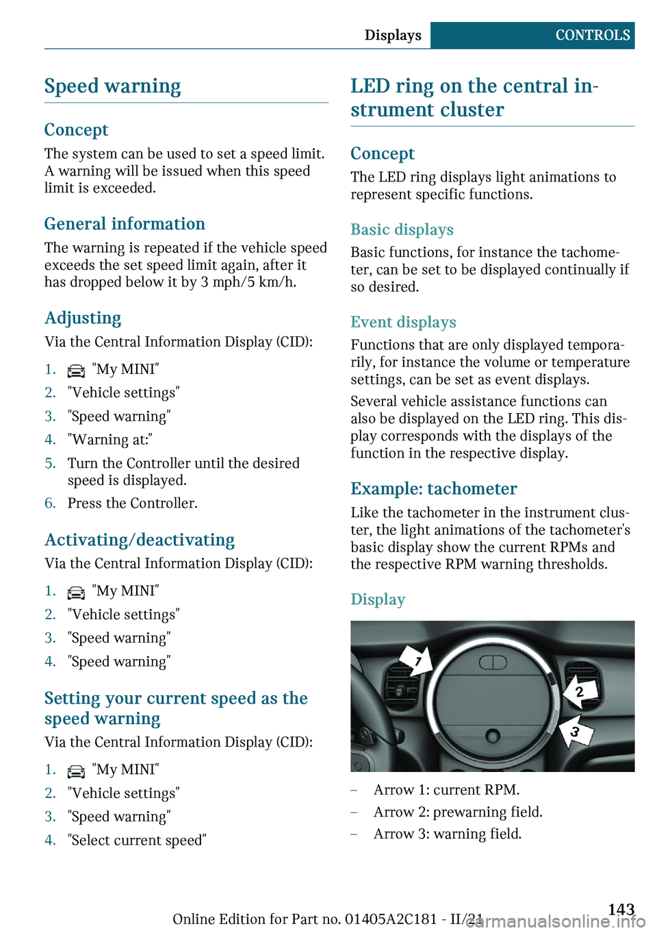 MINI CLUBMAN 2022  Owners Manual �d�