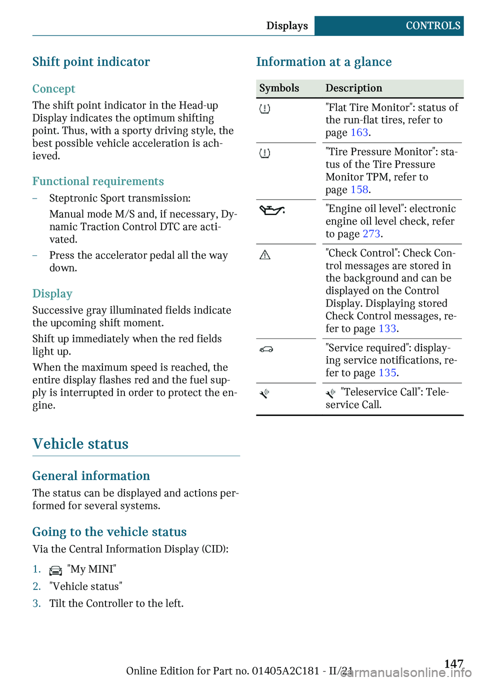 MINI CLUBMAN 2022  Owners Manual �d�
