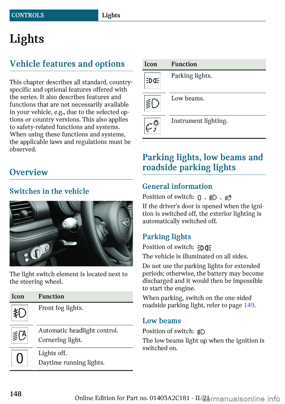 MINI CLUBMAN 2022  Owners Manual �A�