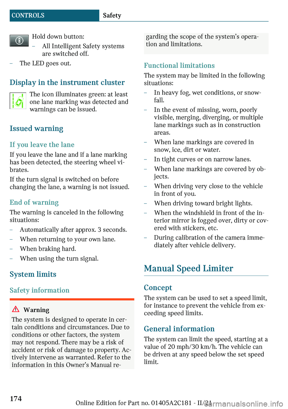 MINI CLUBMAN 2022  Owners Manual �*�