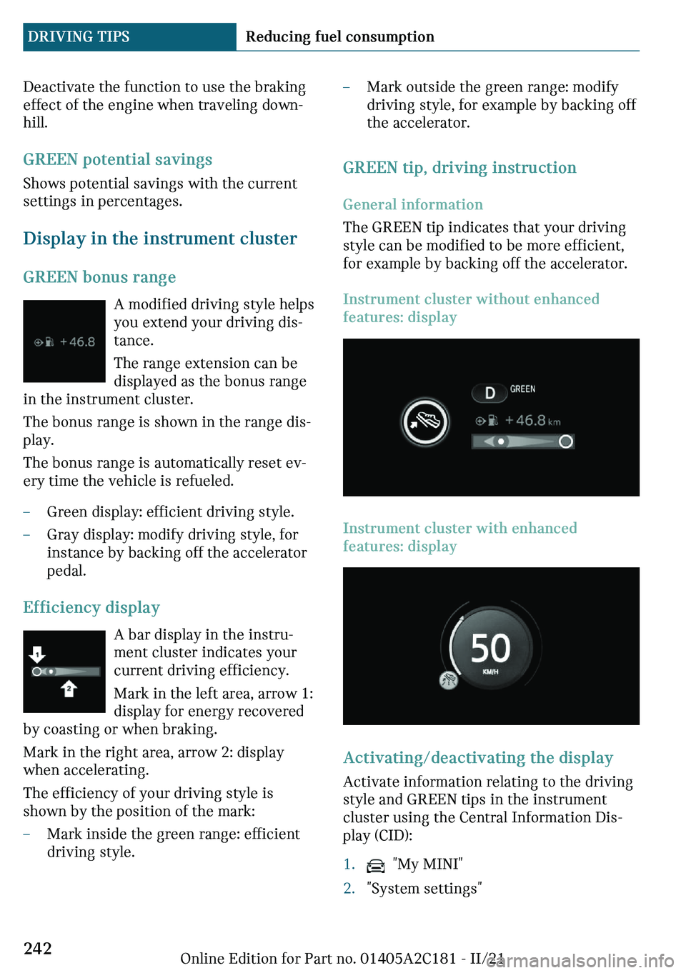 MINI CLUBMAN 2022  Owners Manual ��