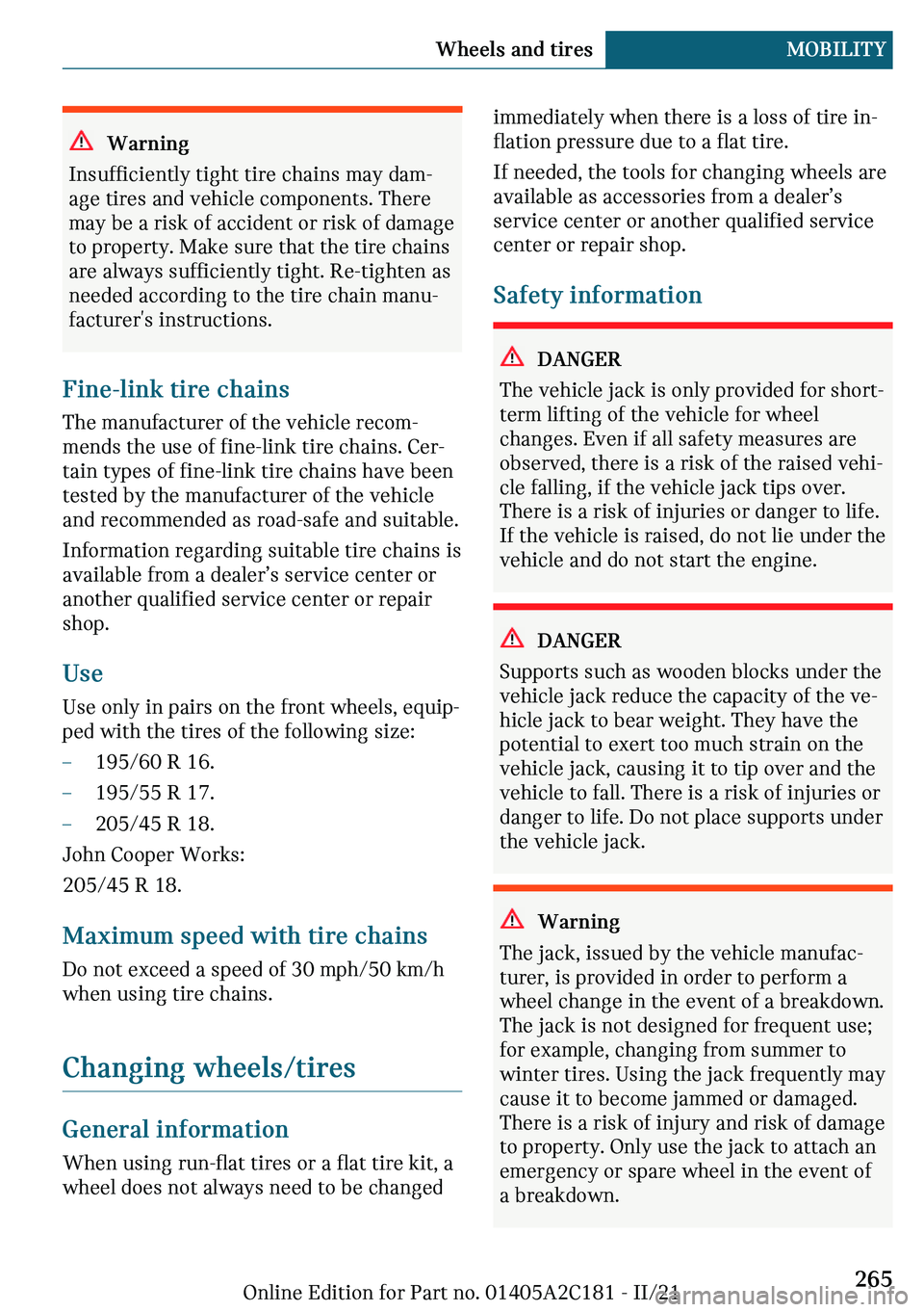 MINI CLUBMAN 2022  Owners Manual �W�