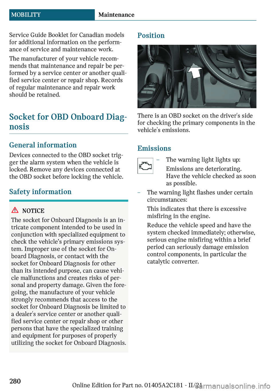 MINI CLUBMAN 2022  Owners Manual �d�