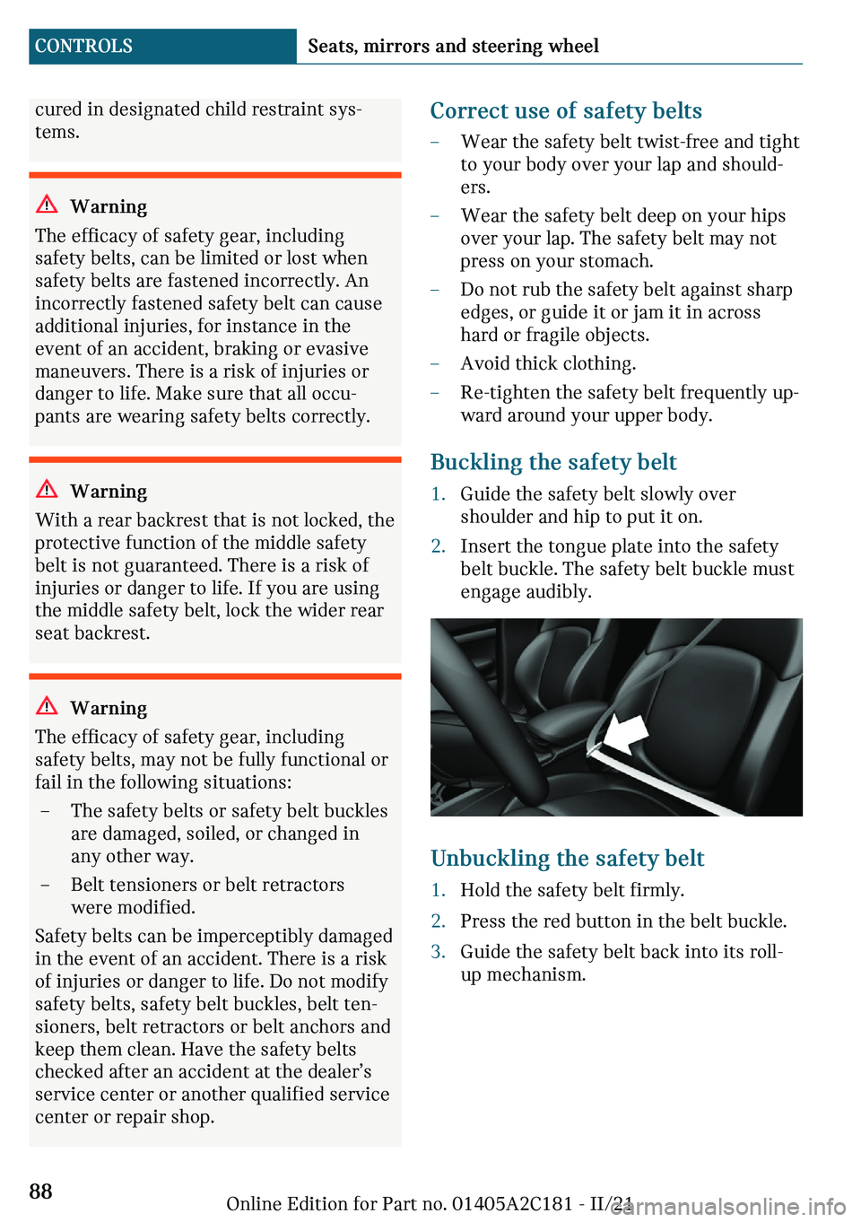 MINI CLUBMAN 2022  Owners Manual �c�