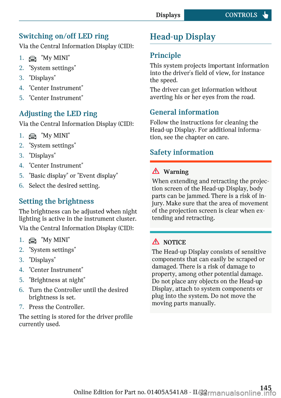 MINI CLUBMAN 2023  Owners Manual �d
�