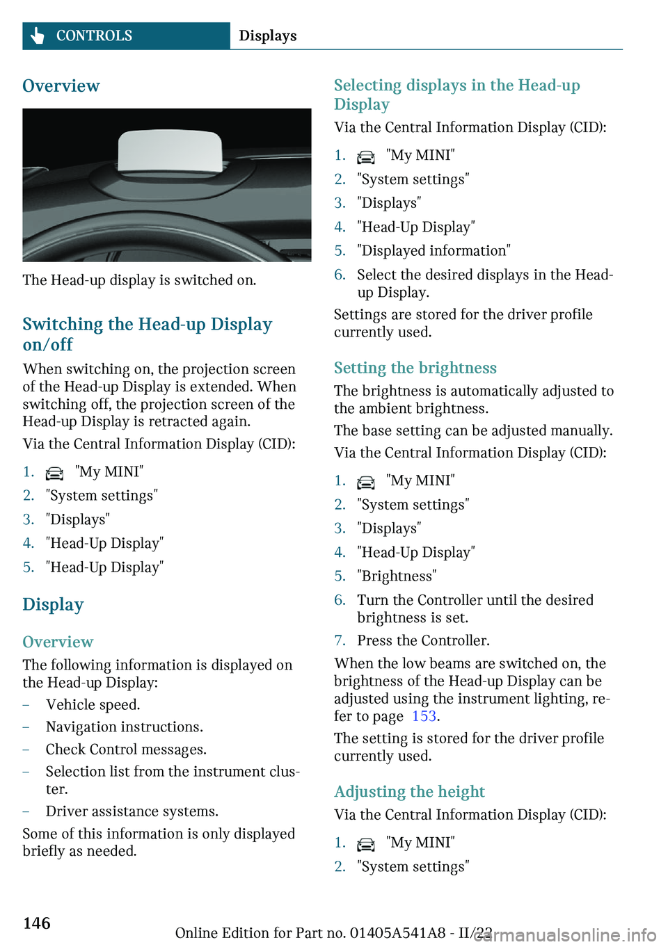 MINI CLUBMAN 2023  Owners Manual �O	�
