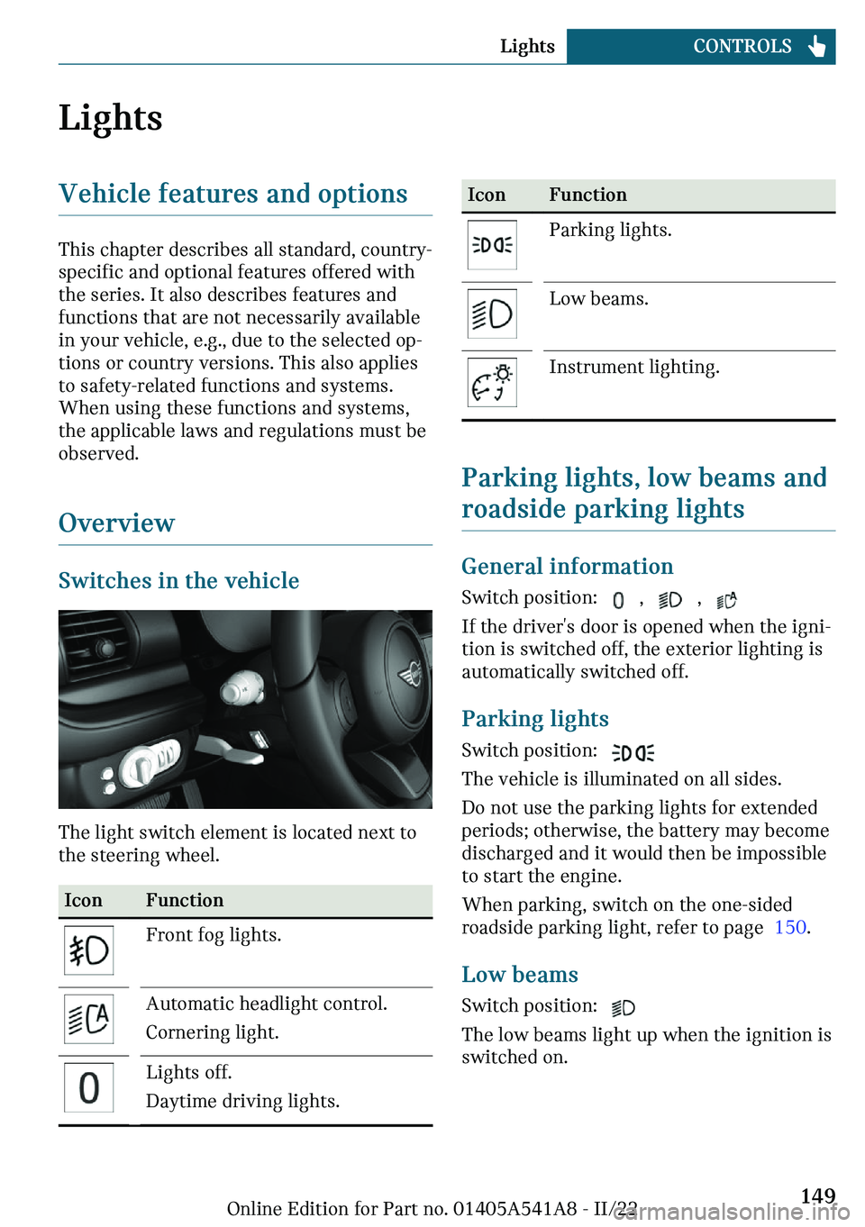 MINI CLUBMAN 2023  Owners Manual �A�