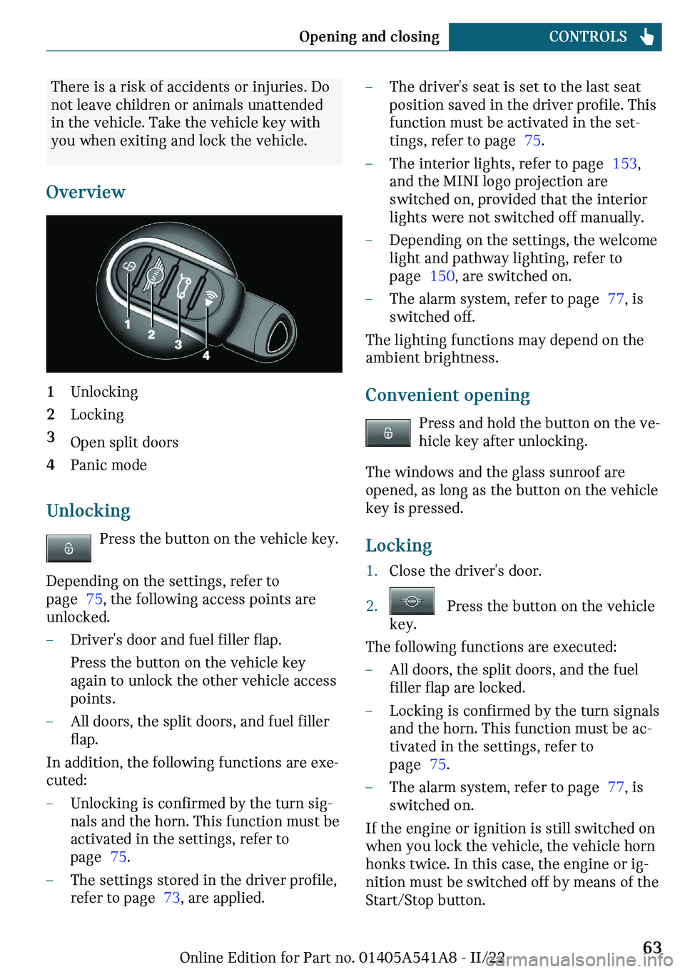 MINI CLUBMAN 2023  Owners Manual �m�