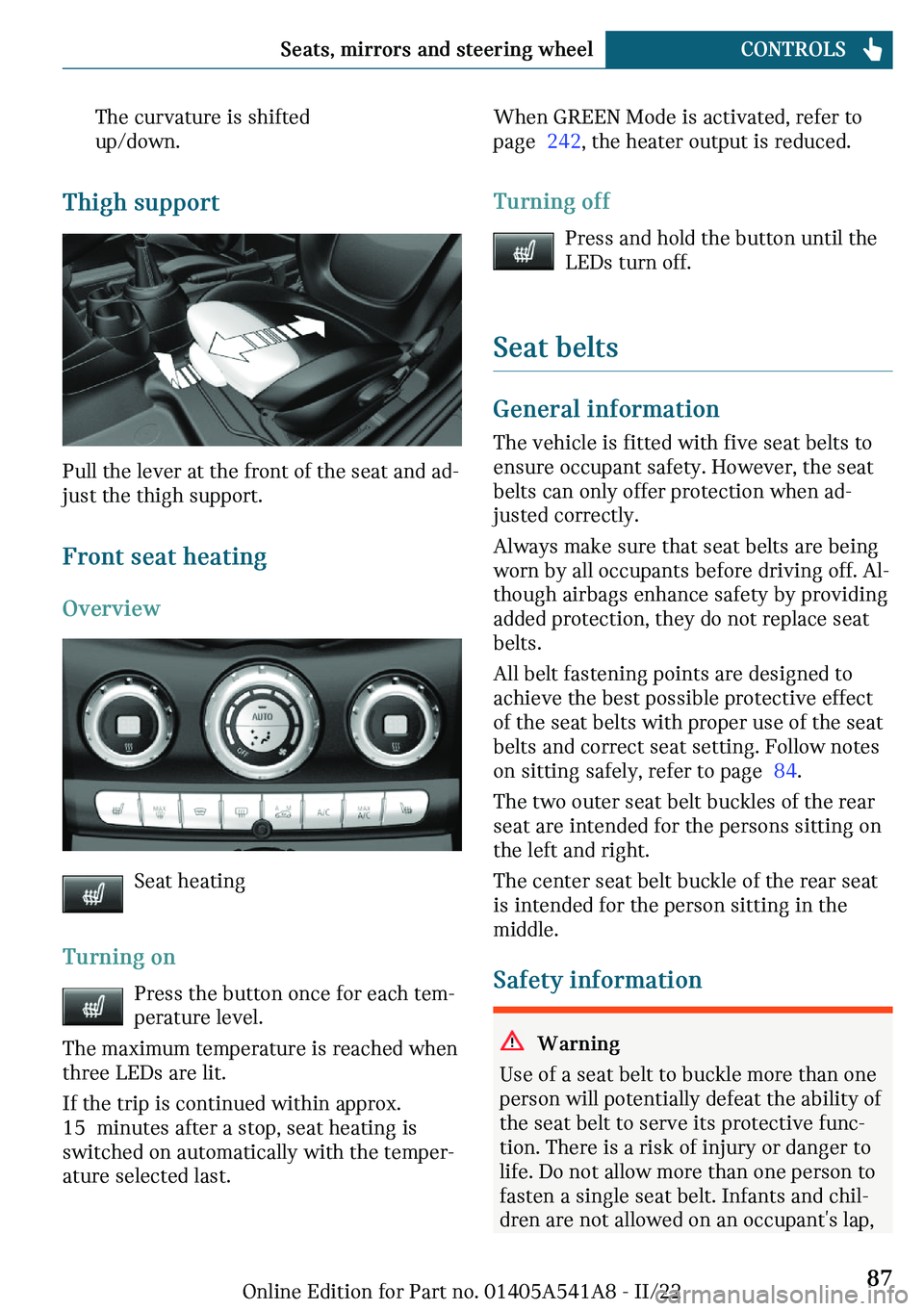 MINI CLUBMAN 2023  Owners Manual �m�
