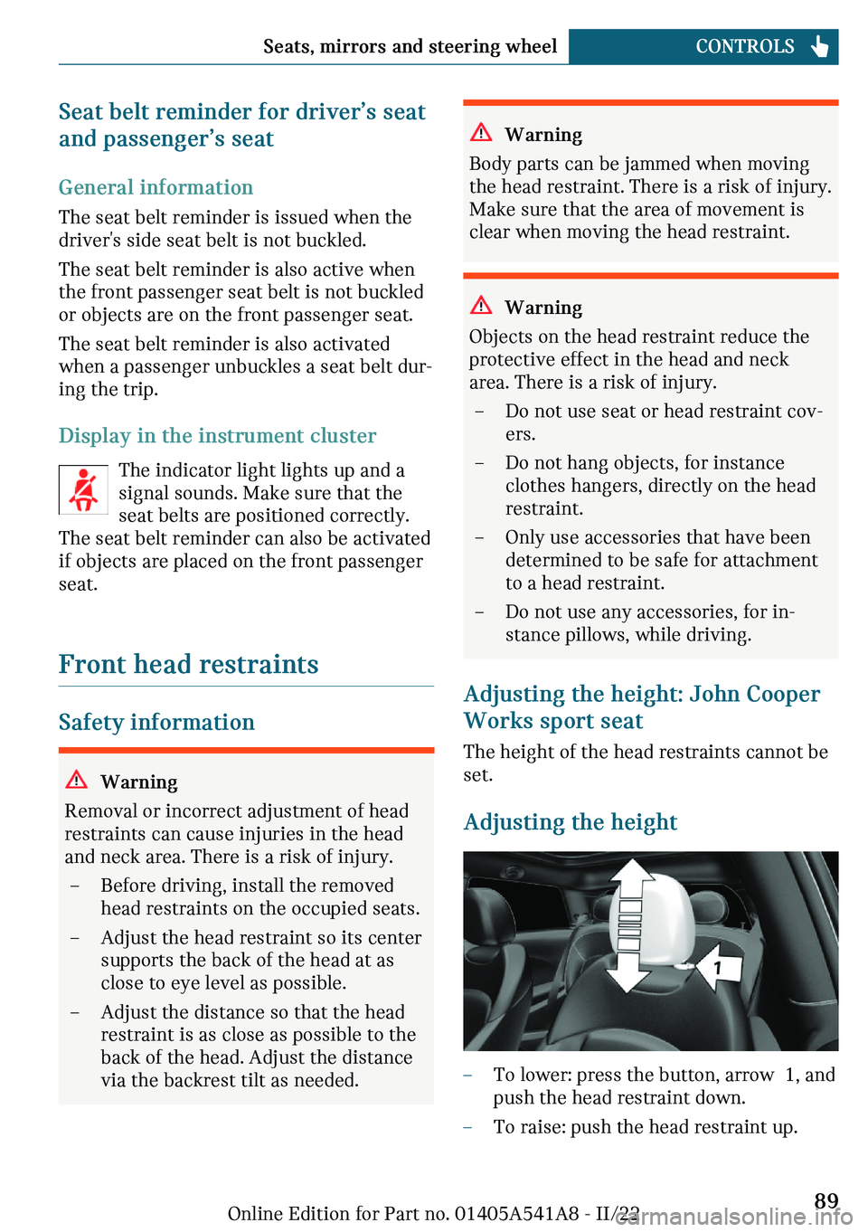 MINI CLUBMAN 2023  Owners Manual �d�