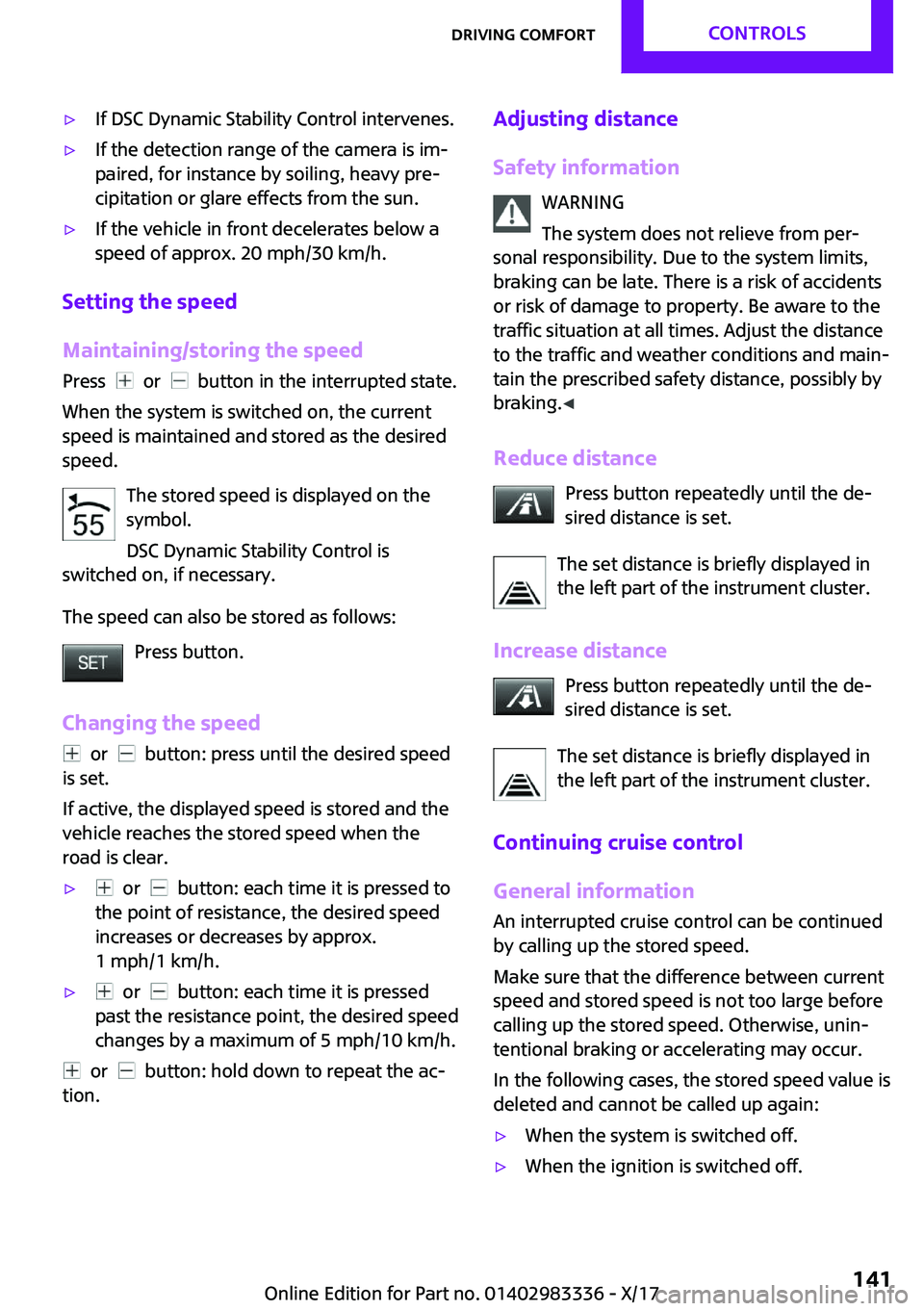 MINI COOPER 2018  Owners Manual '