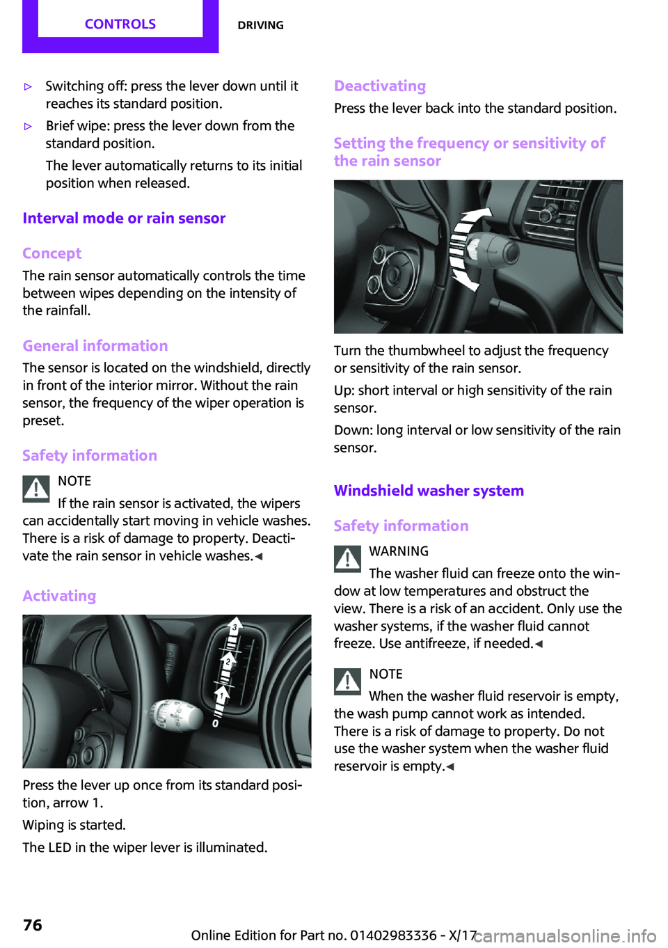 MINI COOPER 2018  Owners Manual '
