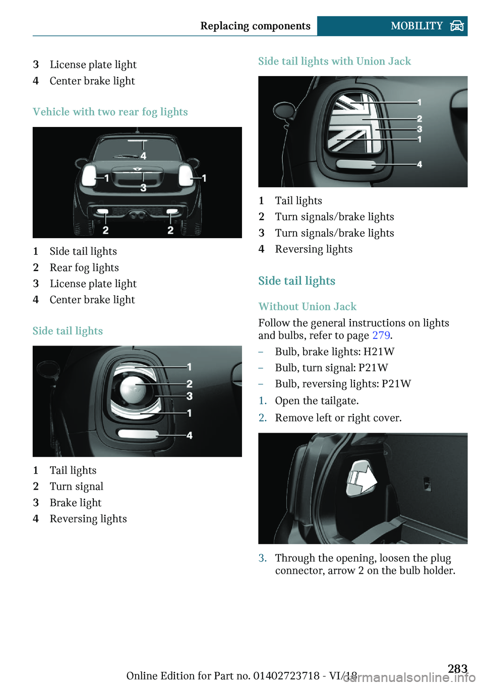 MINI COOPER 2019  Owners Manual �A�