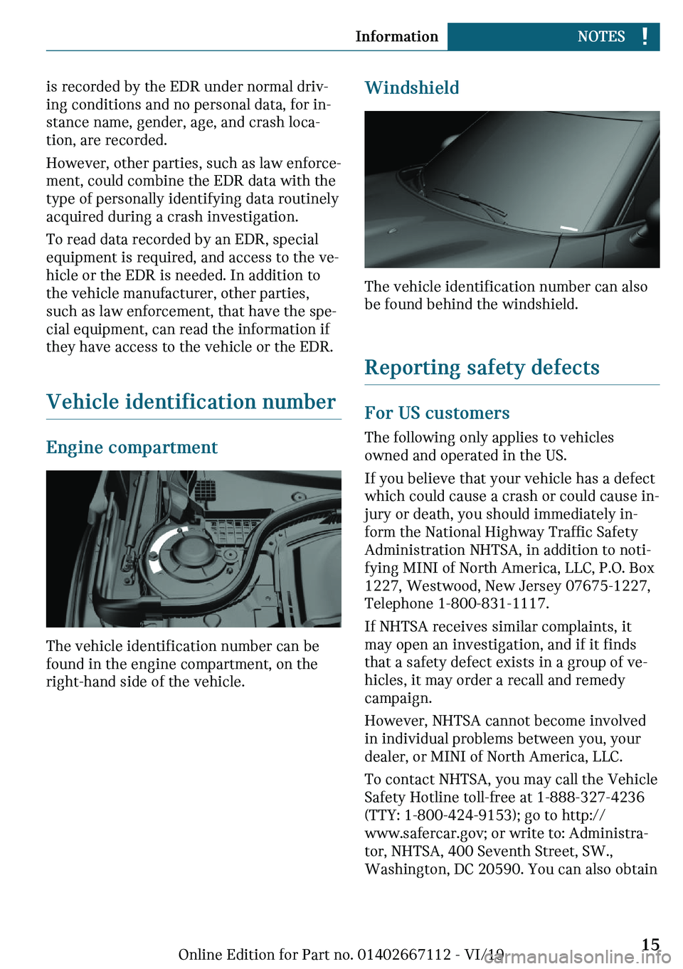 MINI COOPER 2020  Owners Manual �