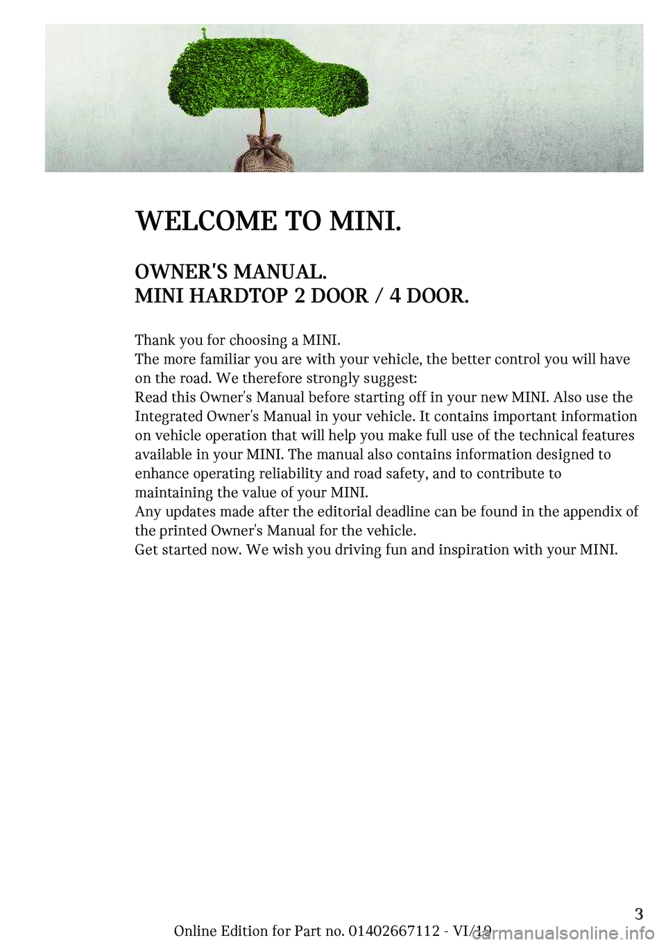 MINI COOPER 2020  Owners Manual �W��A�C�O�M���m�O��M�-�N�-c�O�W�N��`