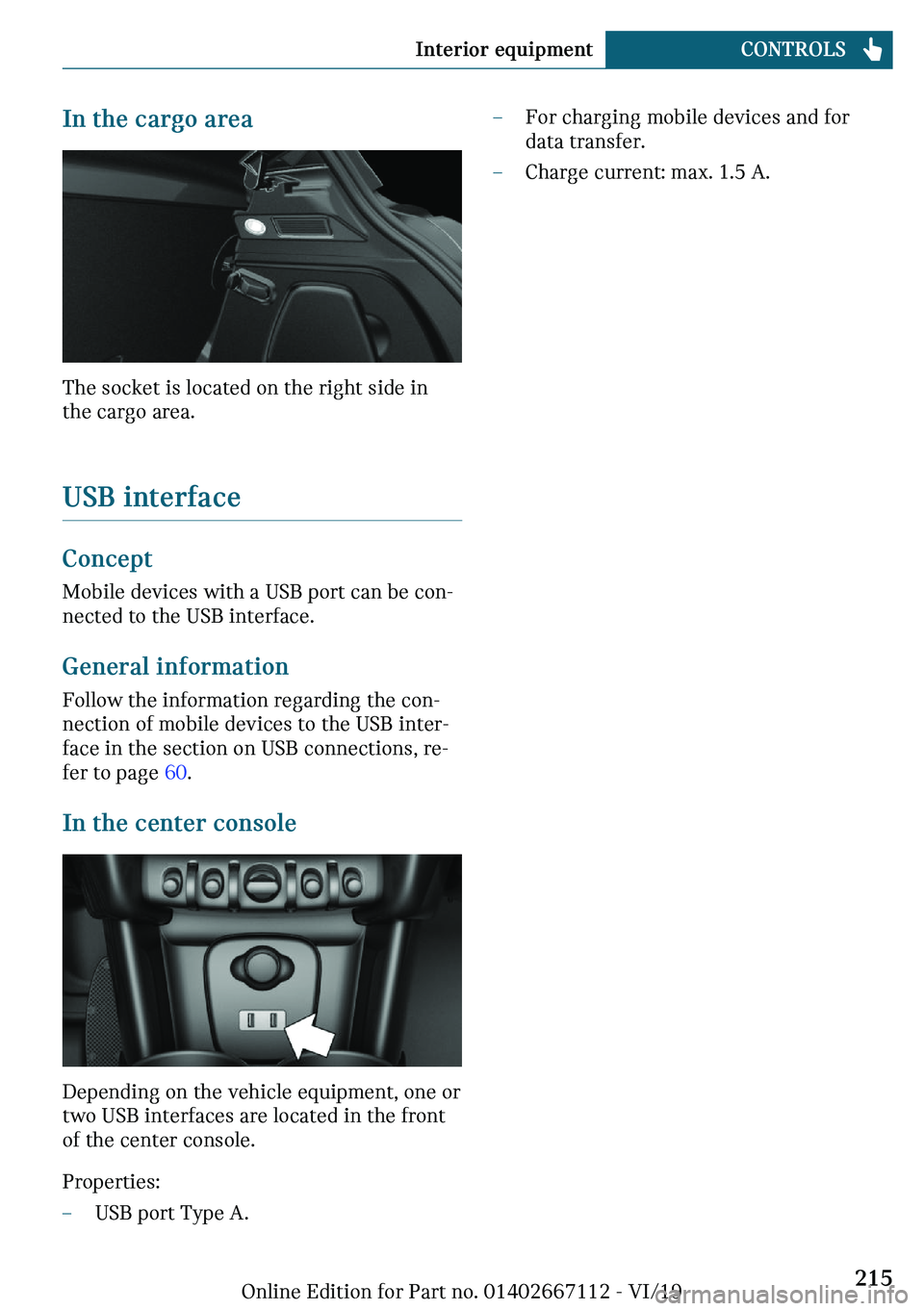 MINI COOPER 2020  Owners Manual �-�n��