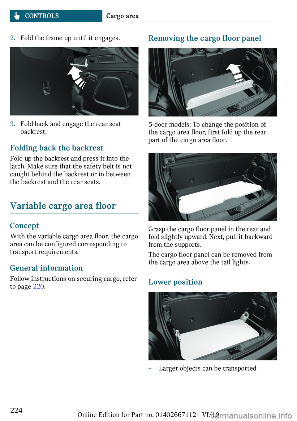 MINI COOPER 2020  Owners Manual c�F�