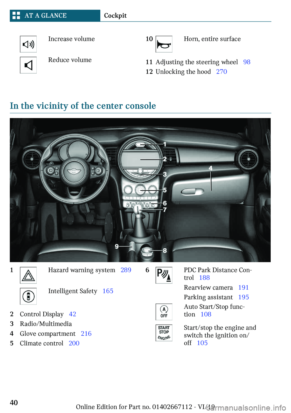 MINI COOPER 2020  Owners Manual �-�n�c�r�
