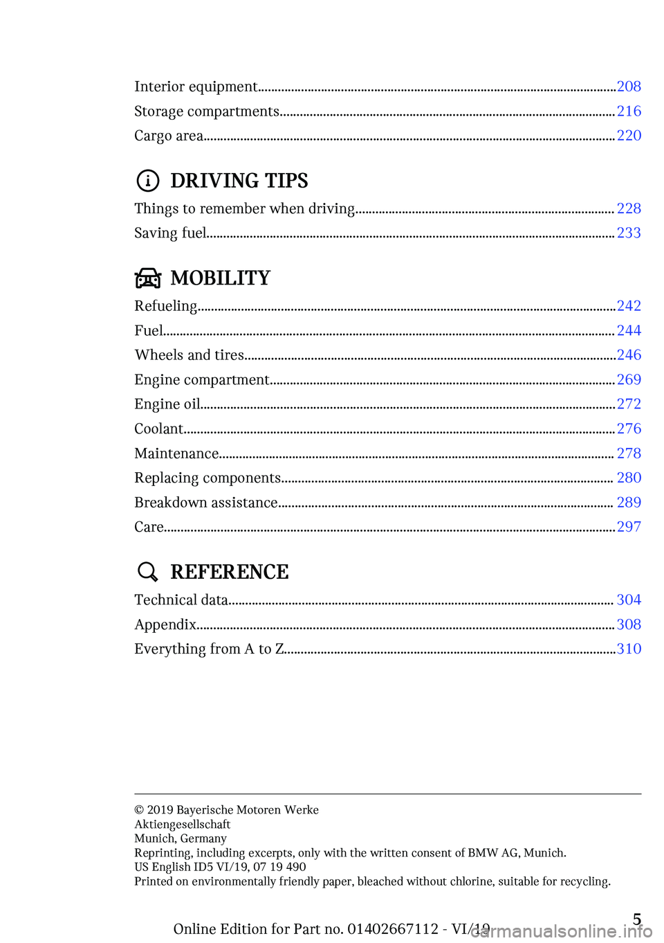MINI COOPER 2020  Owners Manual �-�n�