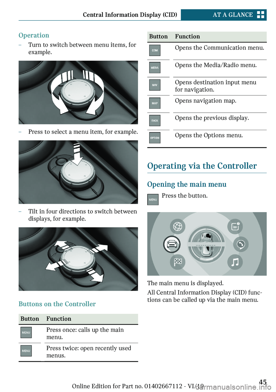 MINI COOPER 2020  Owners Manual �O�