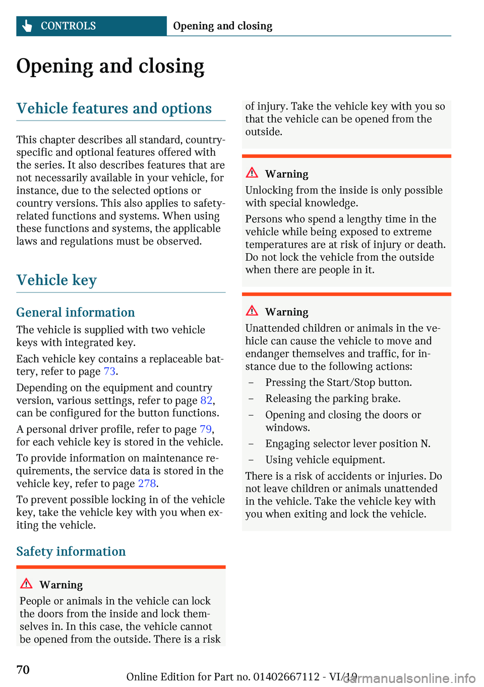 MINI COOPER 2020  Owners Manual �O�